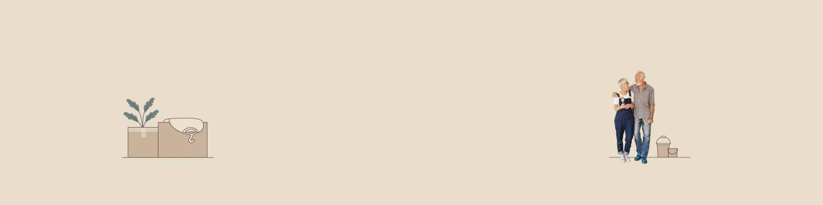 man en vrouw aan het verven in nieuw huis